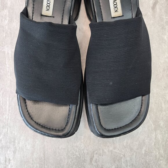 Steve Madden Slinky Sandals 10 Y2K 90s Grunge Vintage Flatform Chunky Lug Slides - Picture 10 of 11